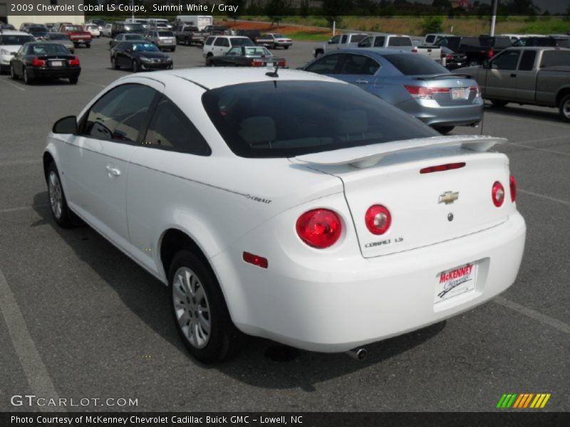 Summit White / Gray 2009 Chevrolet Cobalt LS Coupe