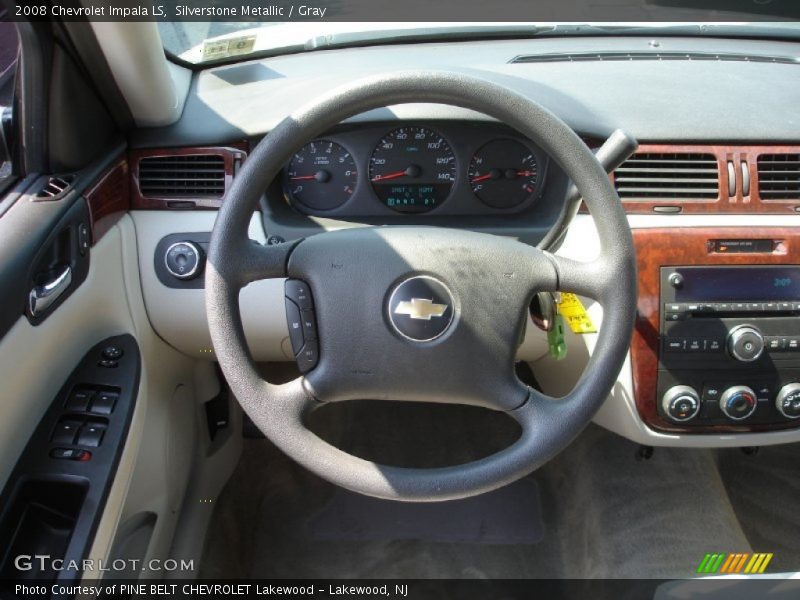 Silverstone Metallic / Gray 2008 Chevrolet Impala LS