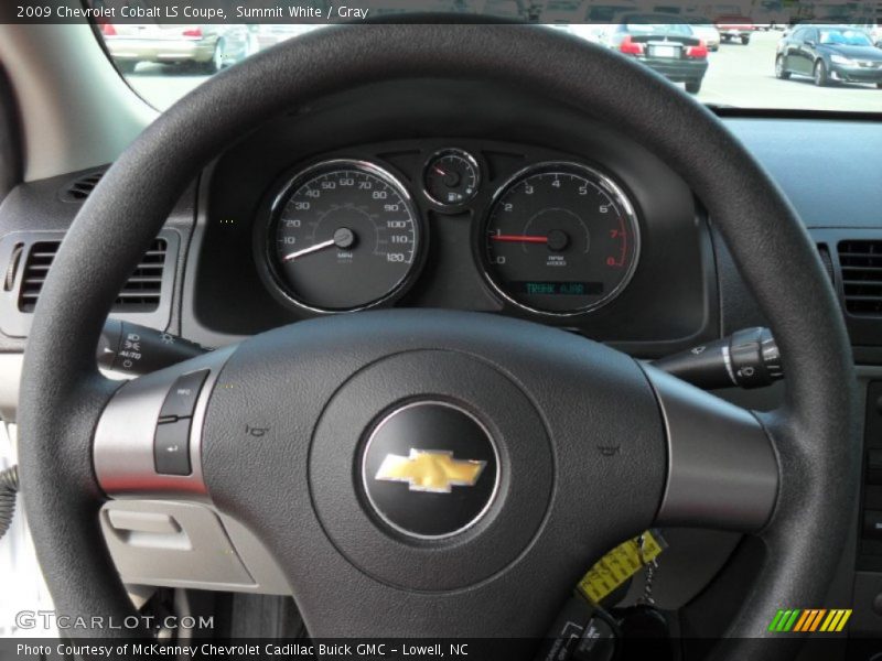 Summit White / Gray 2009 Chevrolet Cobalt LS Coupe