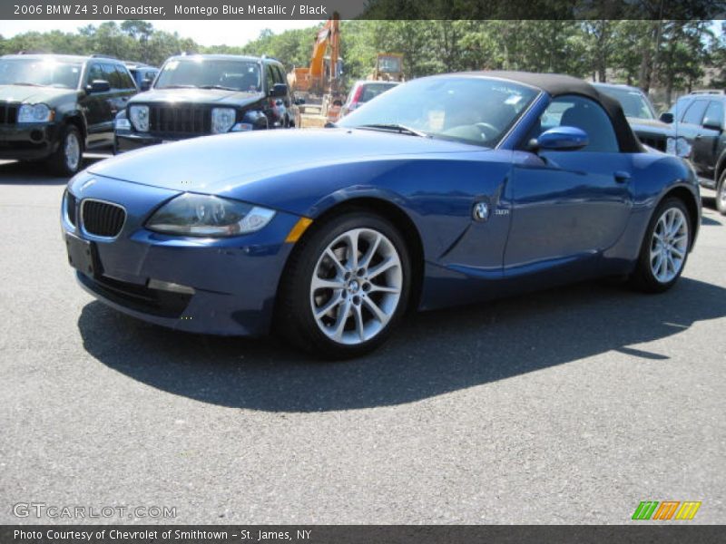 Montego Blue Metallic / Black 2006 BMW Z4 3.0i Roadster