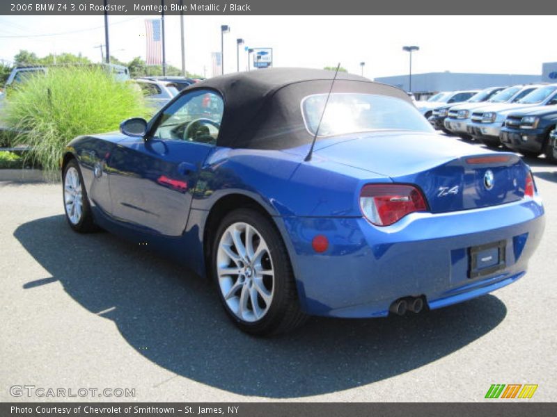 Montego Blue Metallic / Black 2006 BMW Z4 3.0i Roadster