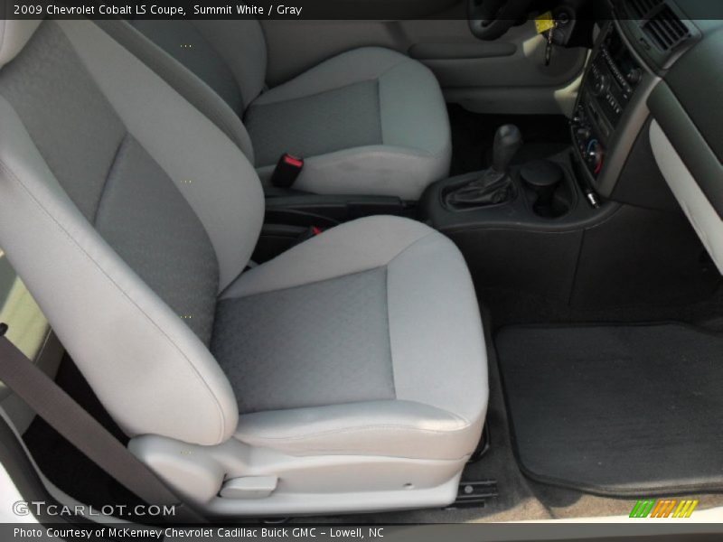 Summit White / Gray 2009 Chevrolet Cobalt LS Coupe
