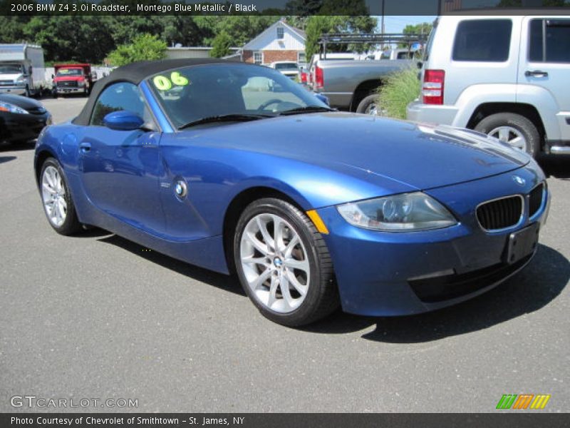 Montego Blue Metallic / Black 2006 BMW Z4 3.0i Roadster