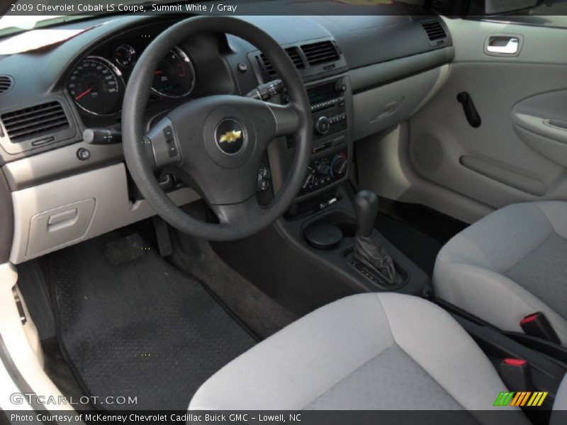 Summit White / Gray 2009 Chevrolet Cobalt LS Coupe