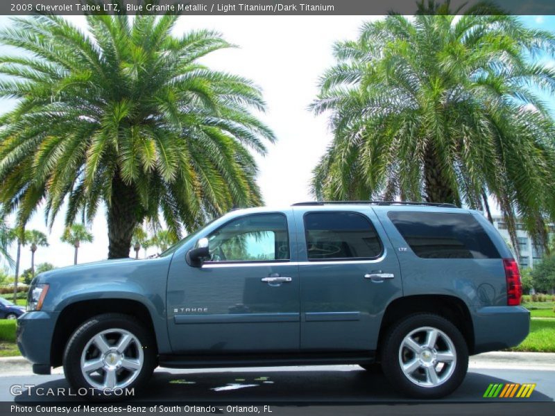 Blue Granite Metallic / Light Titanium/Dark Titanium 2008 Chevrolet Tahoe LTZ