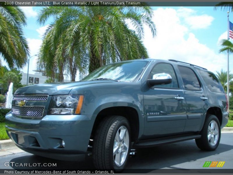Blue Granite Metallic / Light Titanium/Dark Titanium 2008 Chevrolet Tahoe LTZ