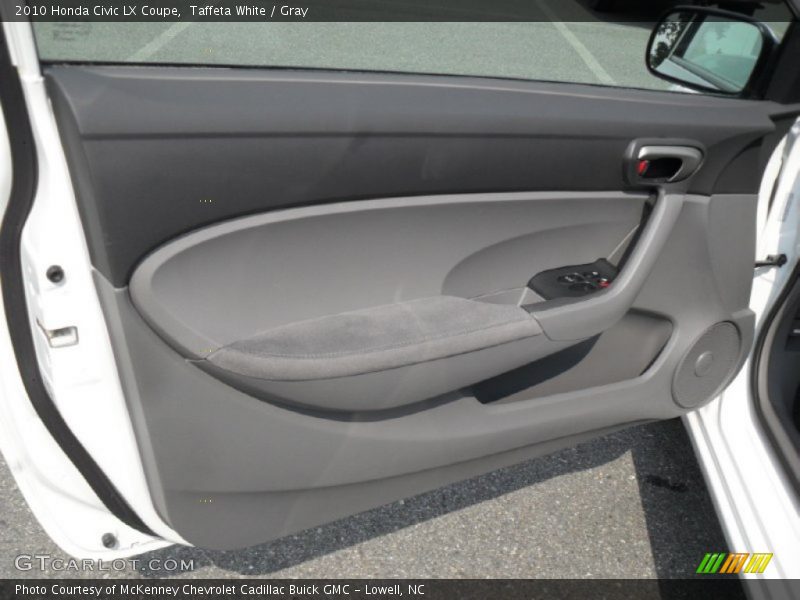 Taffeta White / Gray 2010 Honda Civic LX Coupe