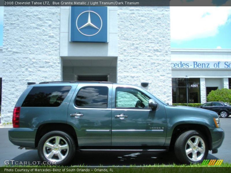 Blue Granite Metallic / Light Titanium/Dark Titanium 2008 Chevrolet Tahoe LTZ