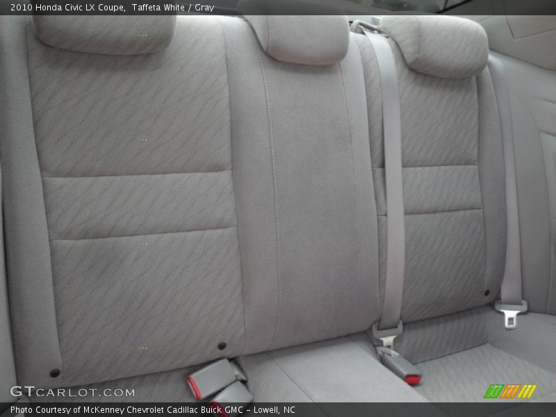 Taffeta White / Gray 2010 Honda Civic LX Coupe