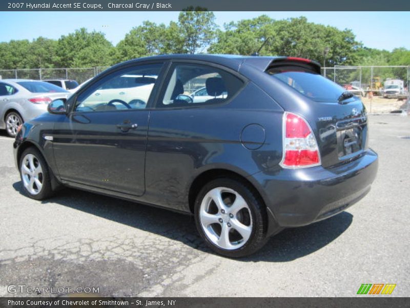 Charcoal Gray / Black 2007 Hyundai Accent SE Coupe