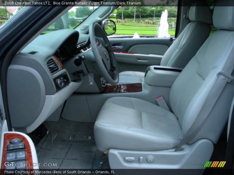 Blue Granite Metallic / Light Titanium/Dark Titanium 2008 Chevrolet Tahoe LTZ