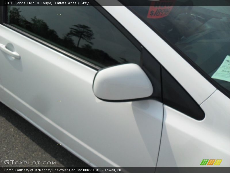 Taffeta White / Gray 2010 Honda Civic LX Coupe