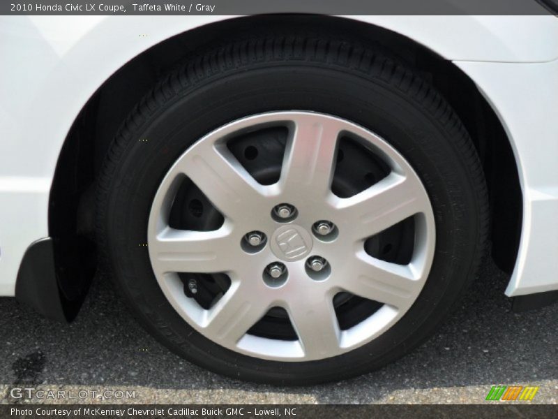 Taffeta White / Gray 2010 Honda Civic LX Coupe