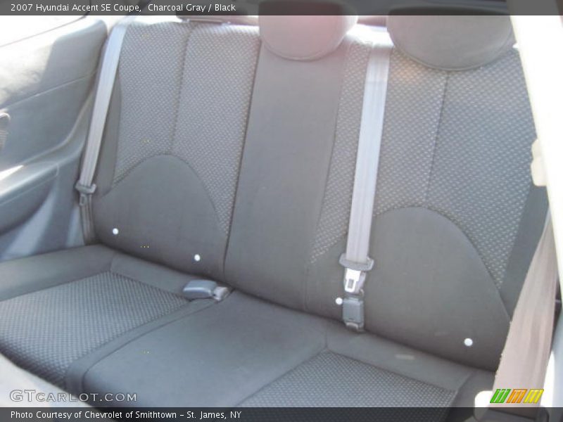 Charcoal Gray / Black 2007 Hyundai Accent SE Coupe