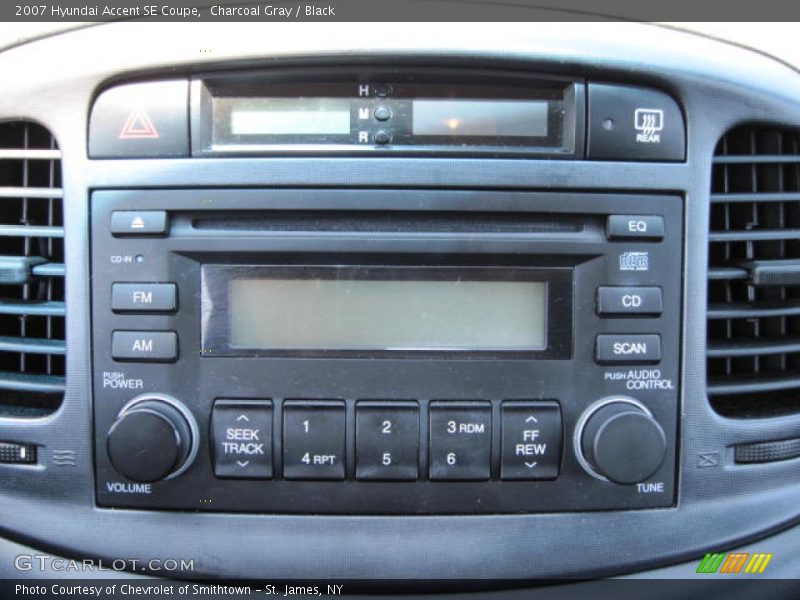 Charcoal Gray / Black 2007 Hyundai Accent SE Coupe