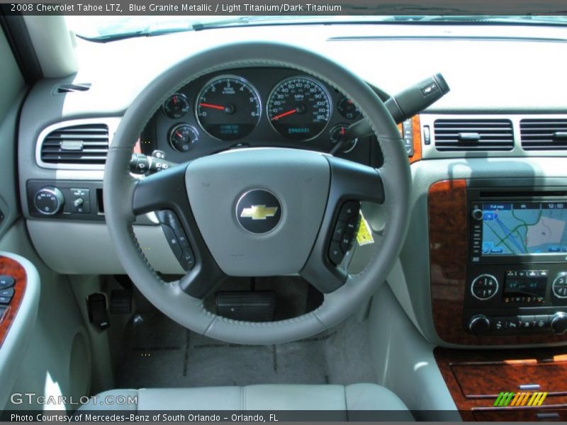 Blue Granite Metallic / Light Titanium/Dark Titanium 2008 Chevrolet Tahoe LTZ