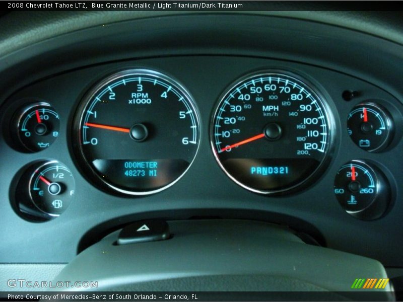 Blue Granite Metallic / Light Titanium/Dark Titanium 2008 Chevrolet Tahoe LTZ