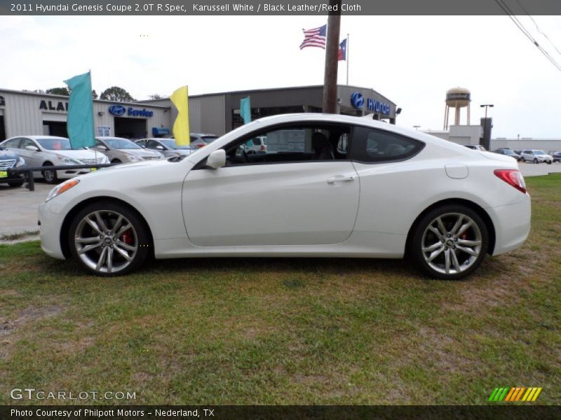 Karussell White / Black Leather/Red Cloth 2011 Hyundai Genesis Coupe 2.0T R Spec