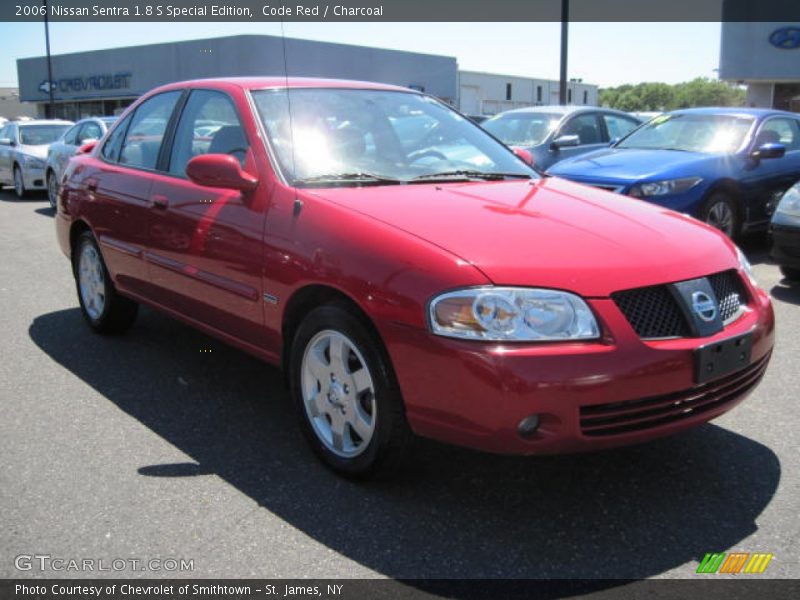 Code Red / Charcoal 2006 Nissan Sentra 1.8 S Special Edition