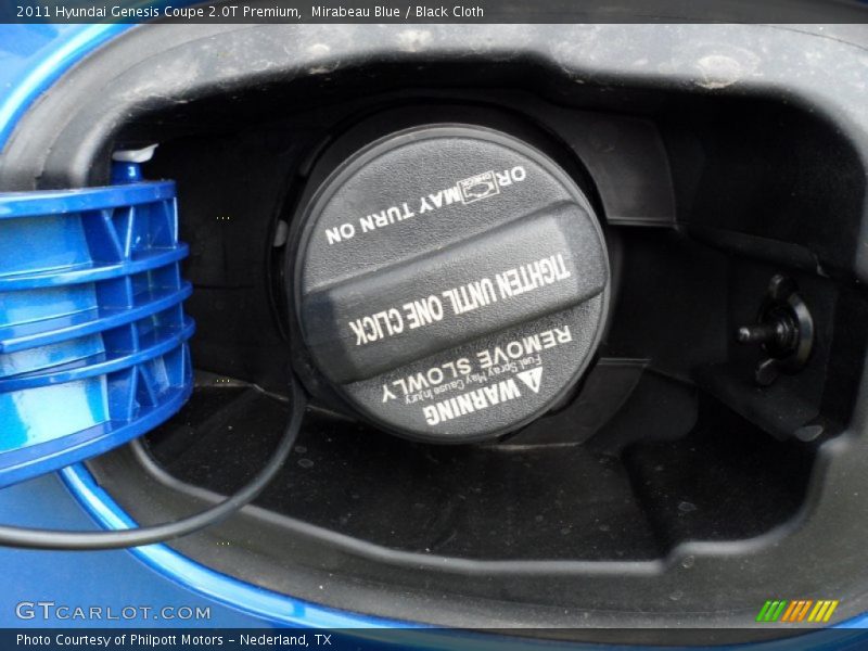 Mirabeau Blue / Black Cloth 2011 Hyundai Genesis Coupe 2.0T Premium