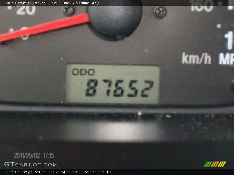 Black / Medium Gray 2004 Chevrolet Tracker LT 4WD