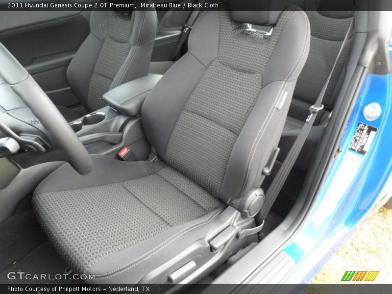  2011 Genesis Coupe 2.0T Premium Black Cloth Interior