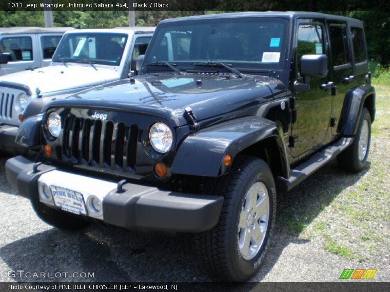 Black / Black 2011 Jeep Wrangler Unlimited Sahara 4x4