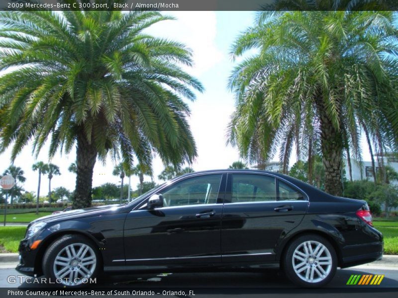 Black / Almond/Mocha 2009 Mercedes-Benz C 300 Sport