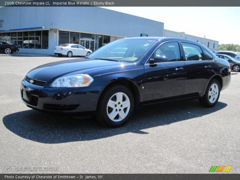 Imperial Blue Metallic / Ebony Black 2008 Chevrolet Impala LS