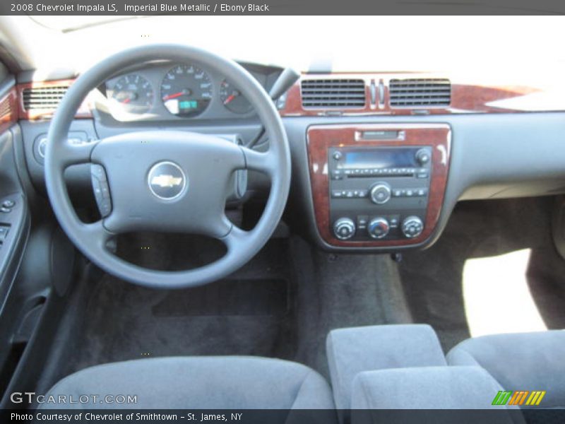 Imperial Blue Metallic / Ebony Black 2008 Chevrolet Impala LS