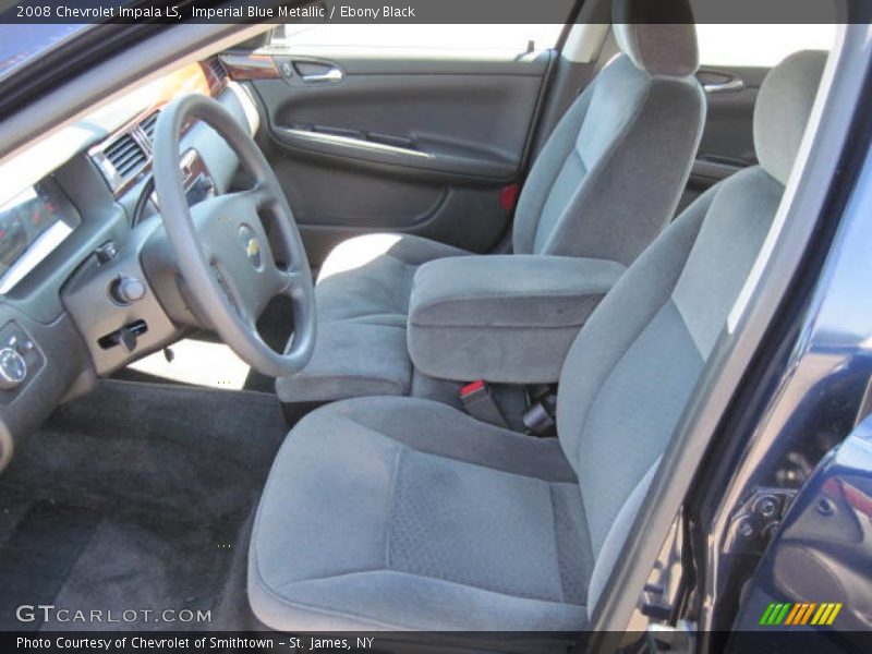 Imperial Blue Metallic / Ebony Black 2008 Chevrolet Impala LS