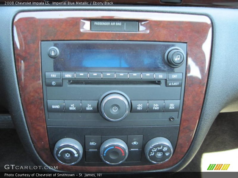 Imperial Blue Metallic / Ebony Black 2008 Chevrolet Impala LS