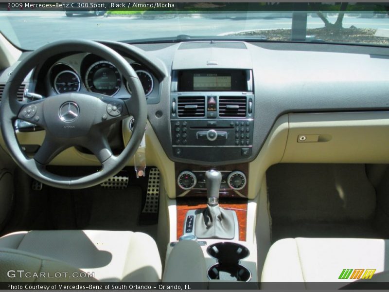 Black / Almond/Mocha 2009 Mercedes-Benz C 300 Sport