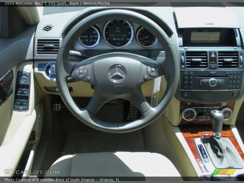 Black / Almond/Mocha 2009 Mercedes-Benz C 300 Sport
