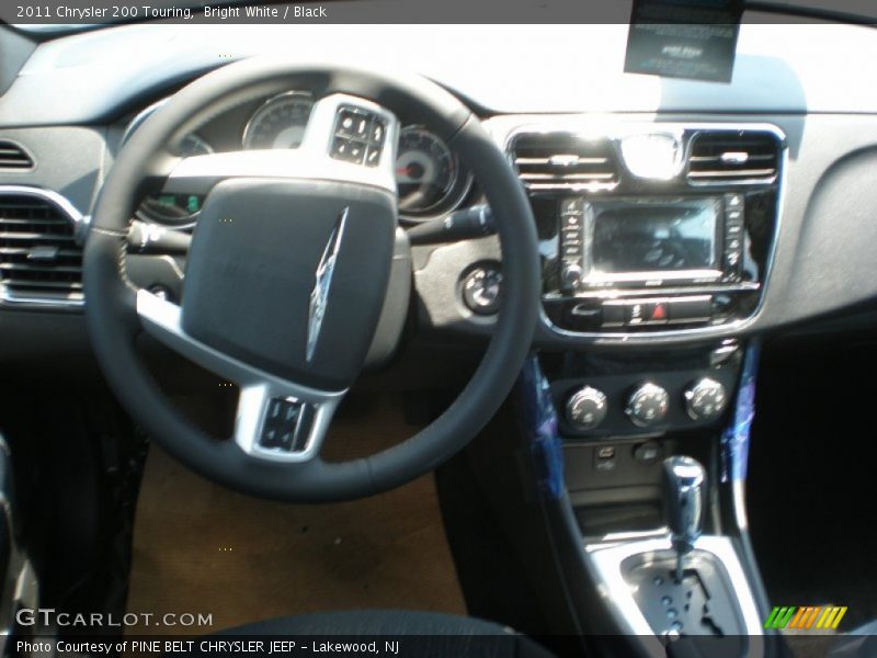 Bright White / Black 2011 Chrysler 200 Touring