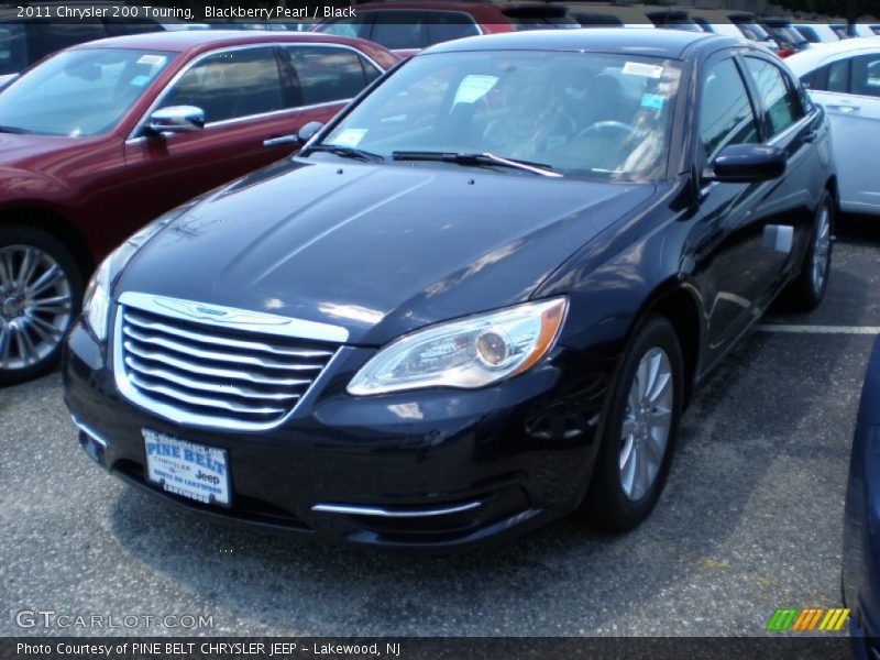 Blackberry Pearl / Black 2011 Chrysler 200 Touring
