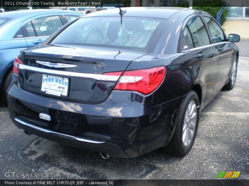 Blackberry Pearl / Black 2011 Chrysler 200 Touring