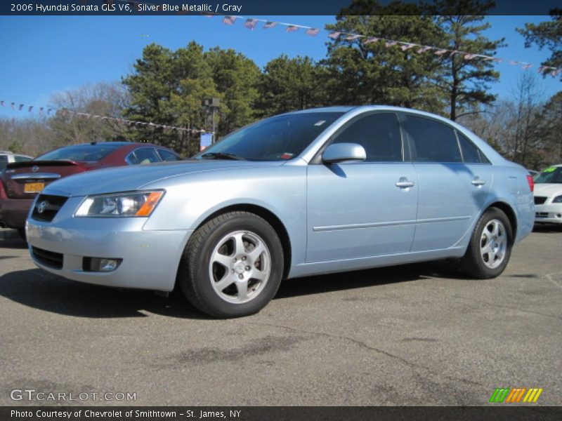 Silver Blue Metallic / Gray 2006 Hyundai Sonata GLS V6
