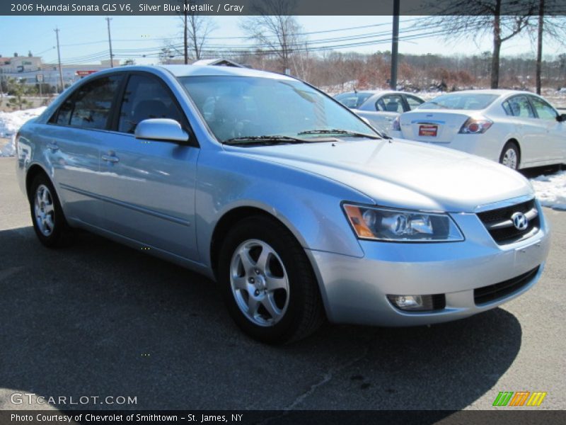 Silver Blue Metallic / Gray 2006 Hyundai Sonata GLS V6