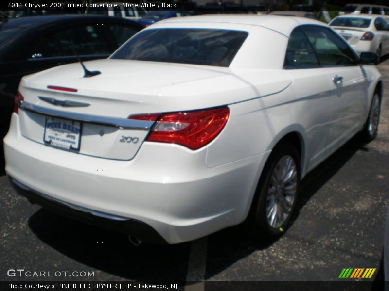 Stone White / Black 2011 Chrysler 200 Limited Convertible