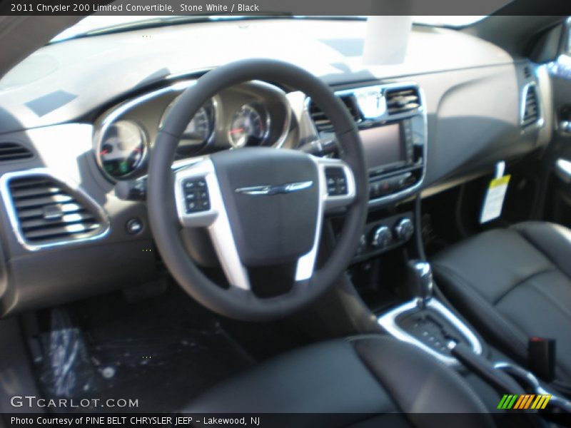 Stone White / Black 2011 Chrysler 200 Limited Convertible