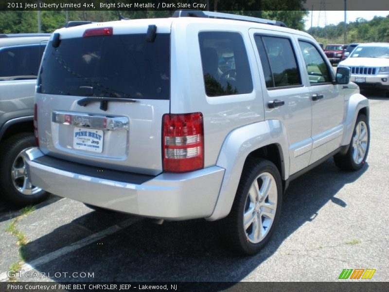 Bright Silver Metallic / Dark Slate Gray 2011 Jeep Liberty Limited 4x4