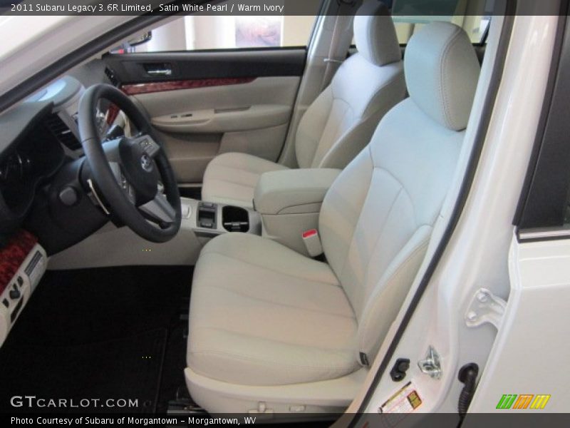 Satin White Pearl / Warm Ivory 2011 Subaru Legacy 3.6R Limited