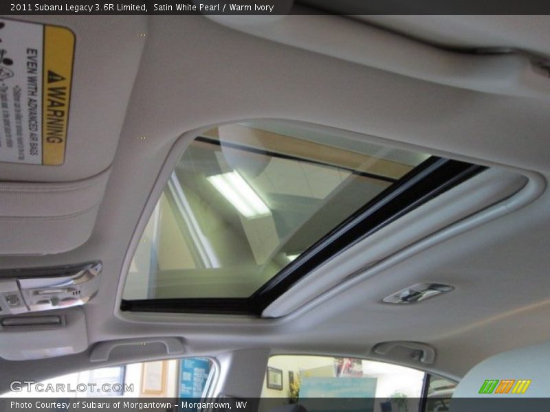 Satin White Pearl / Warm Ivory 2011 Subaru Legacy 3.6R Limited