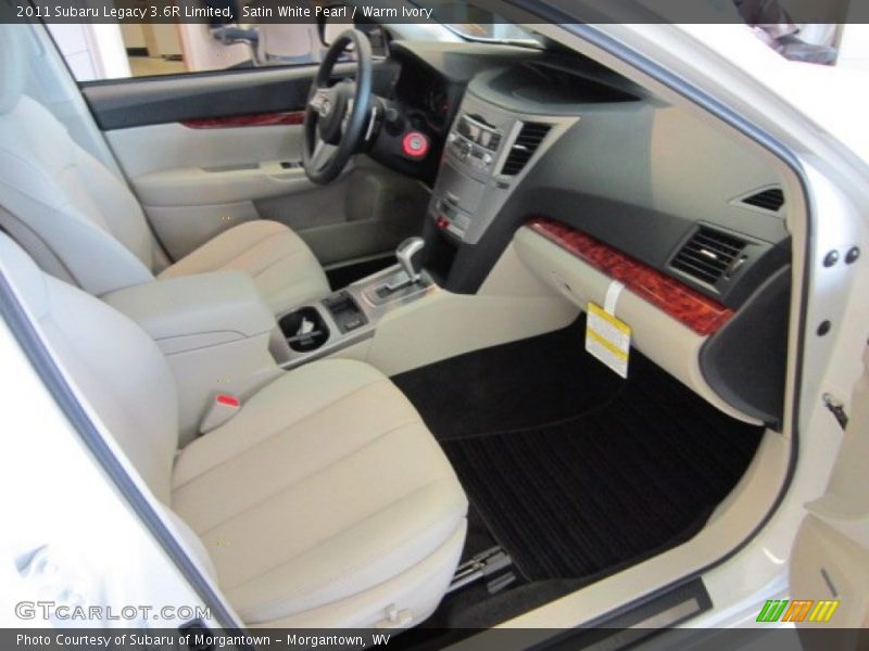 Satin White Pearl / Warm Ivory 2011 Subaru Legacy 3.6R Limited