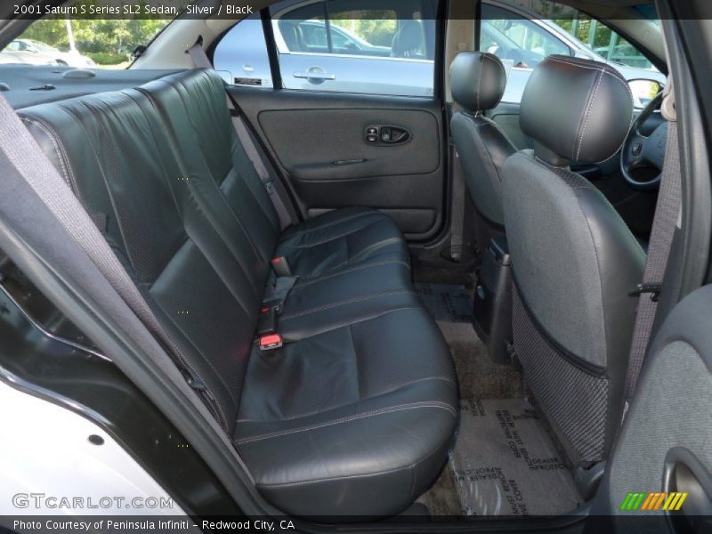 Silver / Black 2001 Saturn S Series SL2 Sedan