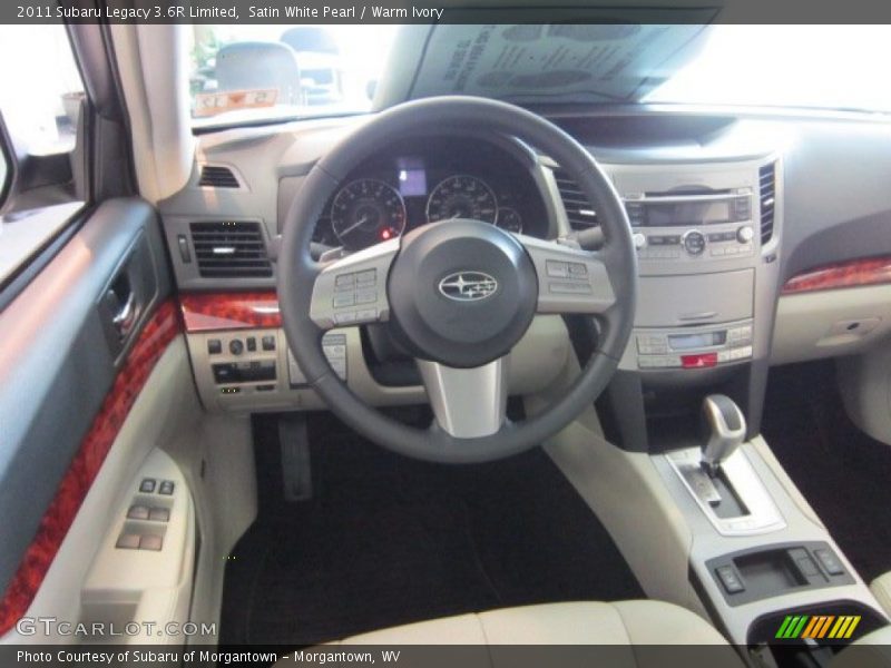 Satin White Pearl / Warm Ivory 2011 Subaru Legacy 3.6R Limited