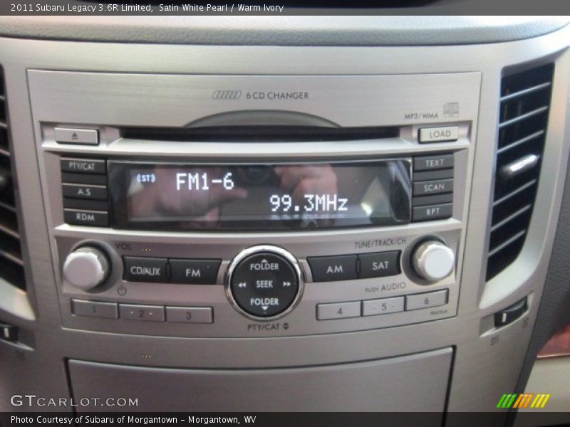 Controls of 2011 Legacy 3.6R Limited