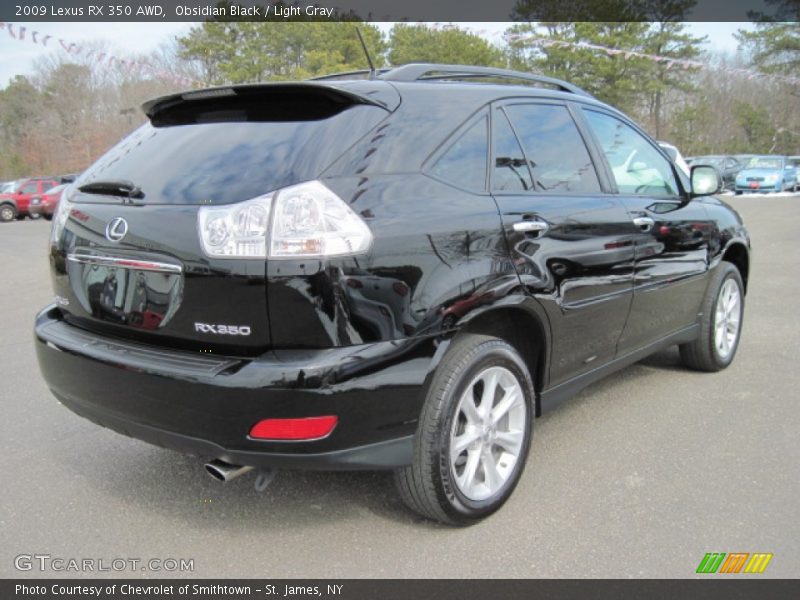 Obsidian Black / Light Gray 2009 Lexus RX 350 AWD