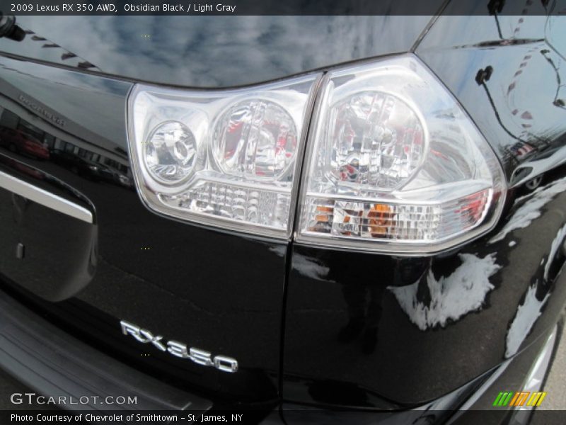 Obsidian Black / Light Gray 2009 Lexus RX 350 AWD